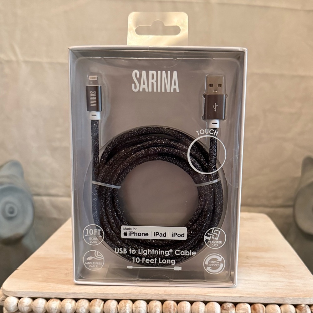 Sarina Lightning Cable - 10ft - Black